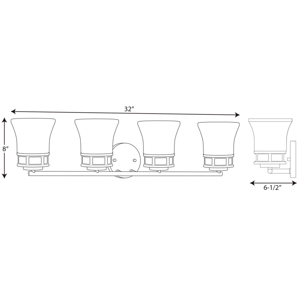 Progress Canada - P2149-20 - Four Light Bath - Cascadia - Antique Bronze