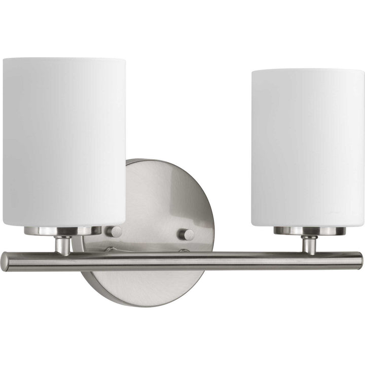 Replay Two Light Bath Bracket in Brushed Nickel - available from The Lighting Shoppe, trusted by Canadian homeowners