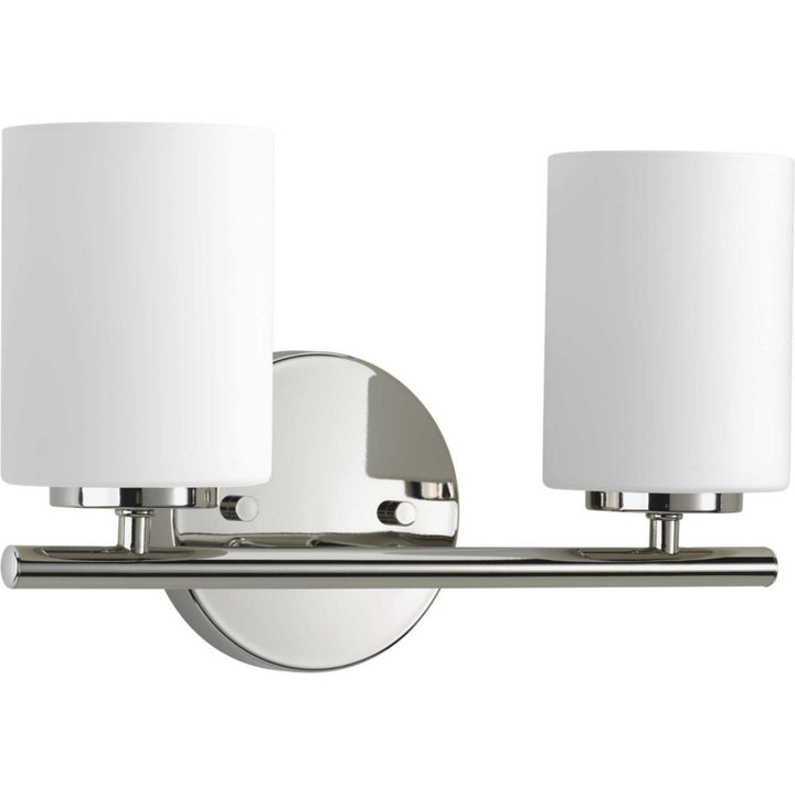 Replay Two Light Bath Bracket in Polished Nickel - available from The Lighting Shoppe, trusted by Canadian homeowners