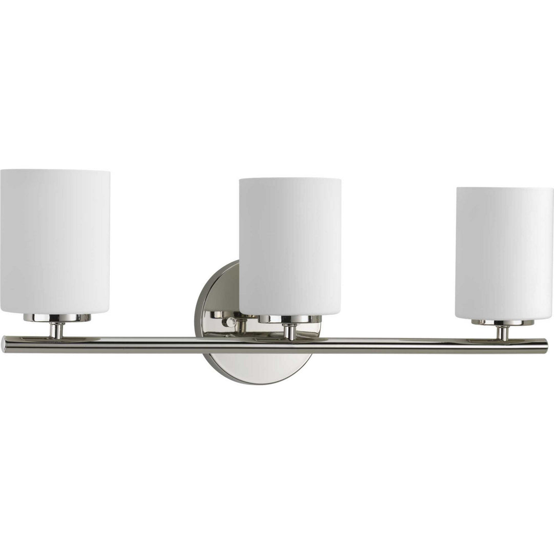 Replay Three Light Bath Bracket in Polished Nickel - available from The Lighting Shoppe, trusted by Canadian homeowners