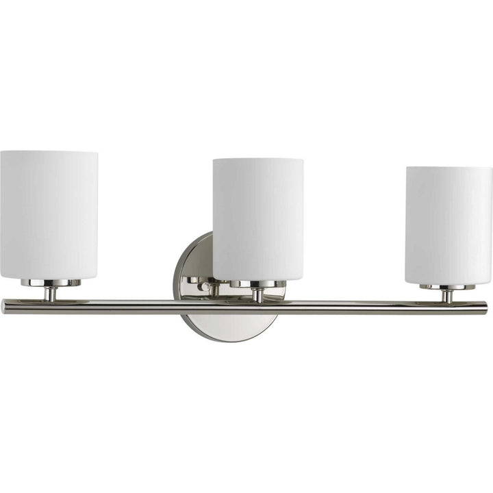 Replay Three Light Bath Bracket in Polished Nickel - available from The Lighting Shoppe, trusted by Canadian homeowners