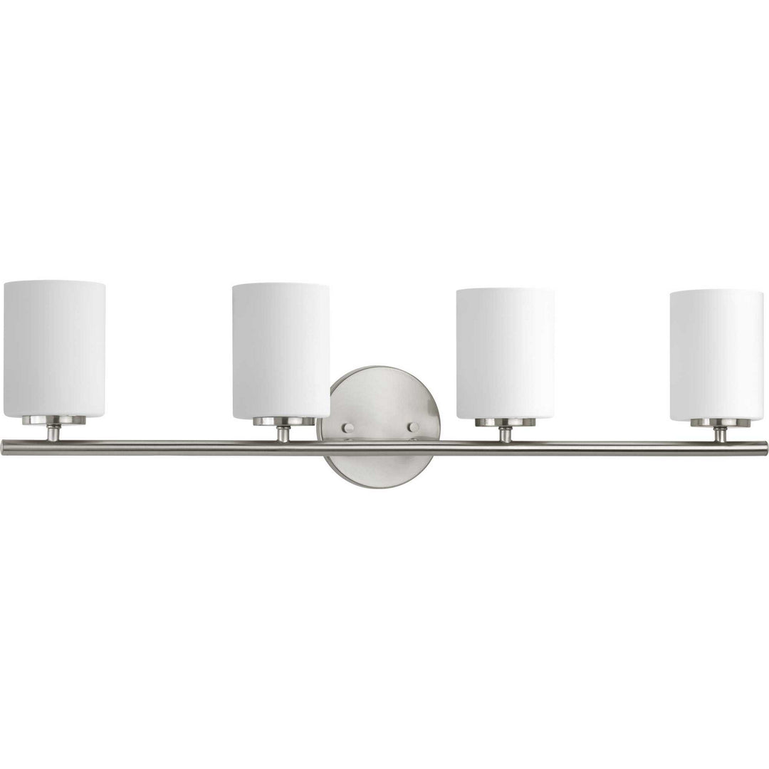 Replay Four Light Bath Bracket in Brushed Nickel - available from The Lighting Shoppe, trusted by Canadian homeowners