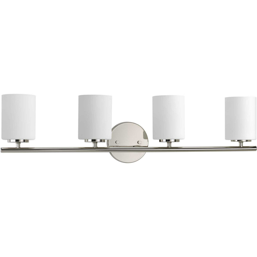 Replay Four Light Bath Bracket in Polished Nickel - available from The Lighting Shoppe, trusted by Canadian homeowners