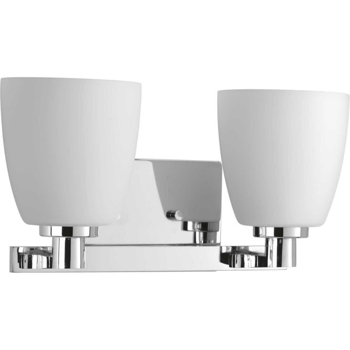 Fleet Two Light Bath Bracket in Polished Chrome - available from The Lighting Shoppe, trusted by Canadian homeowners