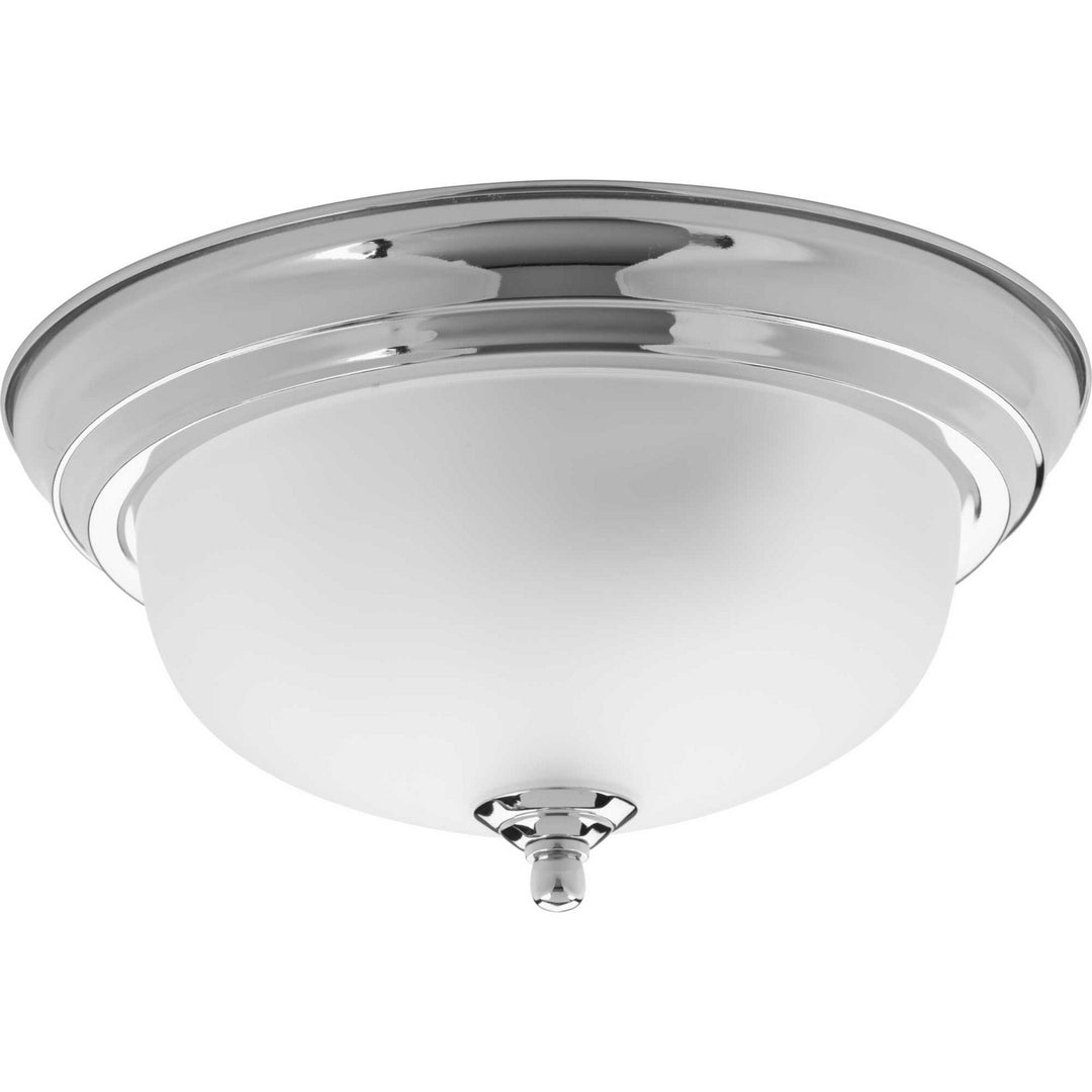 Progress Canada - P3924-15ET - One Light Flush Mount - Dome Glass - Etched - Polished Chrome