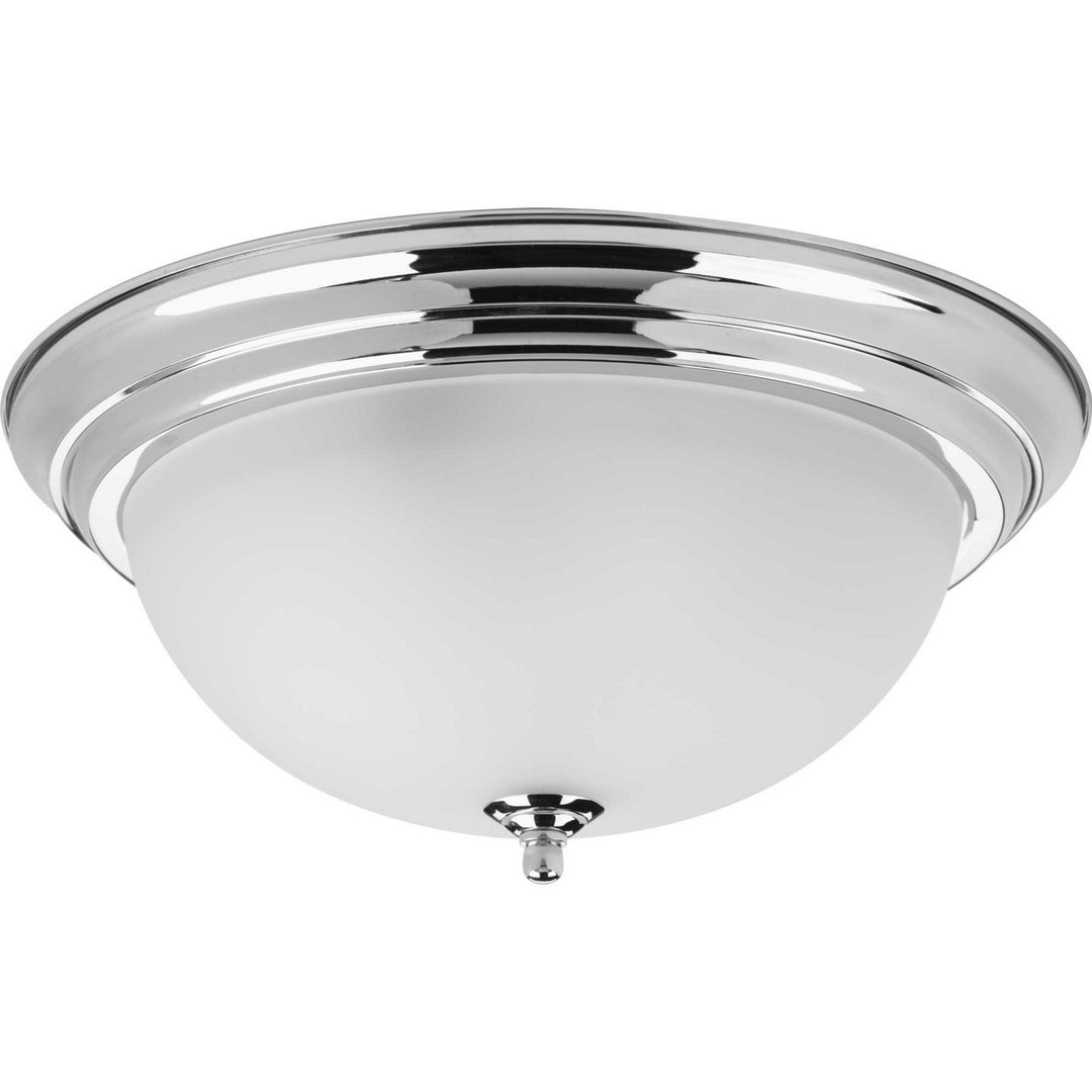 Progress Canada - P3926-15ET - Three Light Flush Mount - Dome Glass - Etched - Polished Chrome