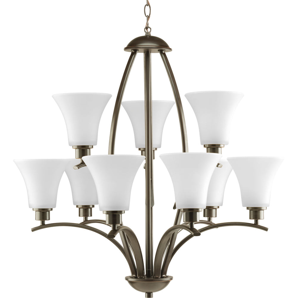 Progress Canada - P4492-20W - Nine Light Chandelier - Joy - Antique Bronze