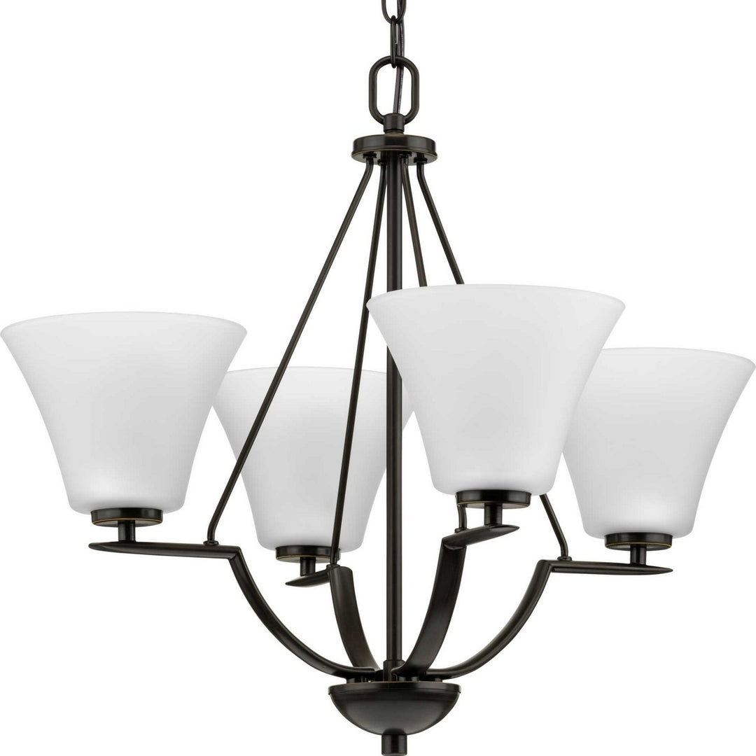 Progress Canada - P4622-20W - Four Light Chandelier - Bravo - Antique Bronze