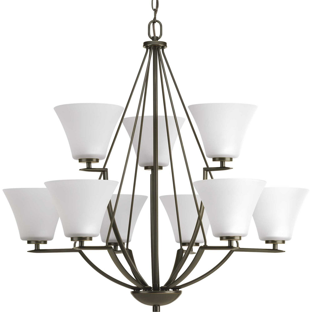 Progress Canada - P4625-20W - Nine Light Chandelier - Bravo - Antique Bronze