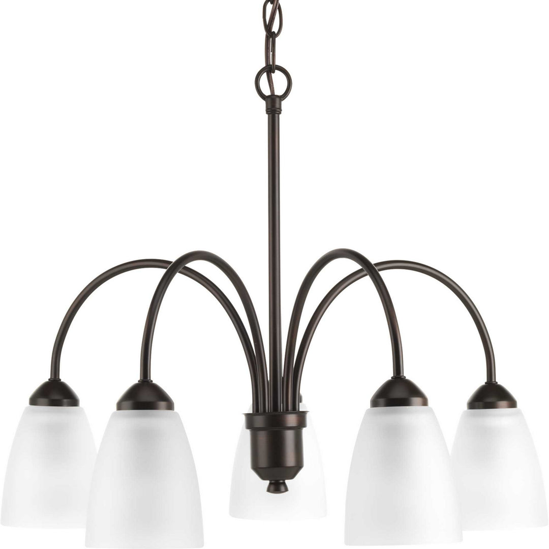 Gather Five Light Chandelier in Antique Bronze - available from The Lighting Shoppe, trusted by Canadian homeowners