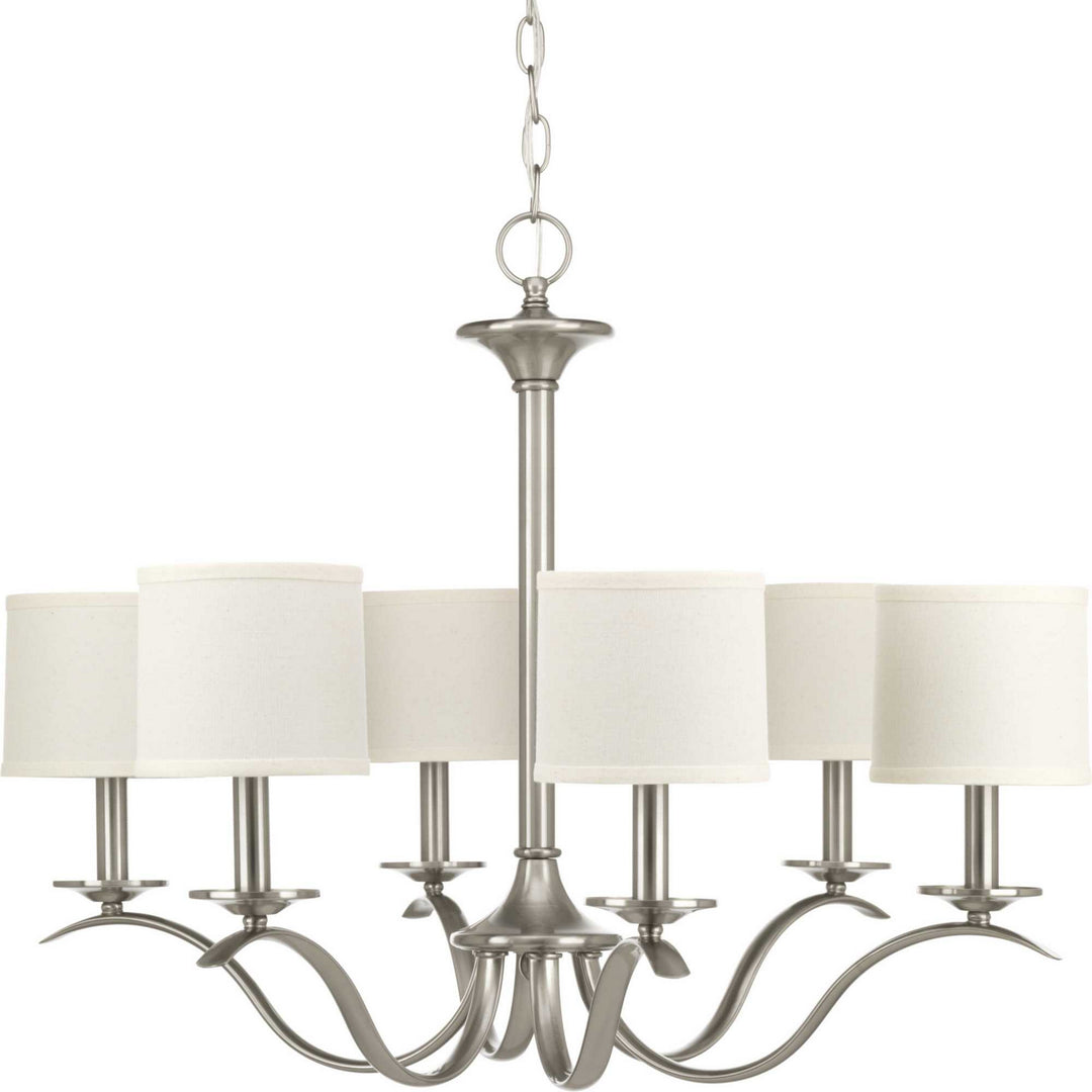 Progress Canada - P4739-09 - Six Light Chandelier - Inspire - Brushed Nickel