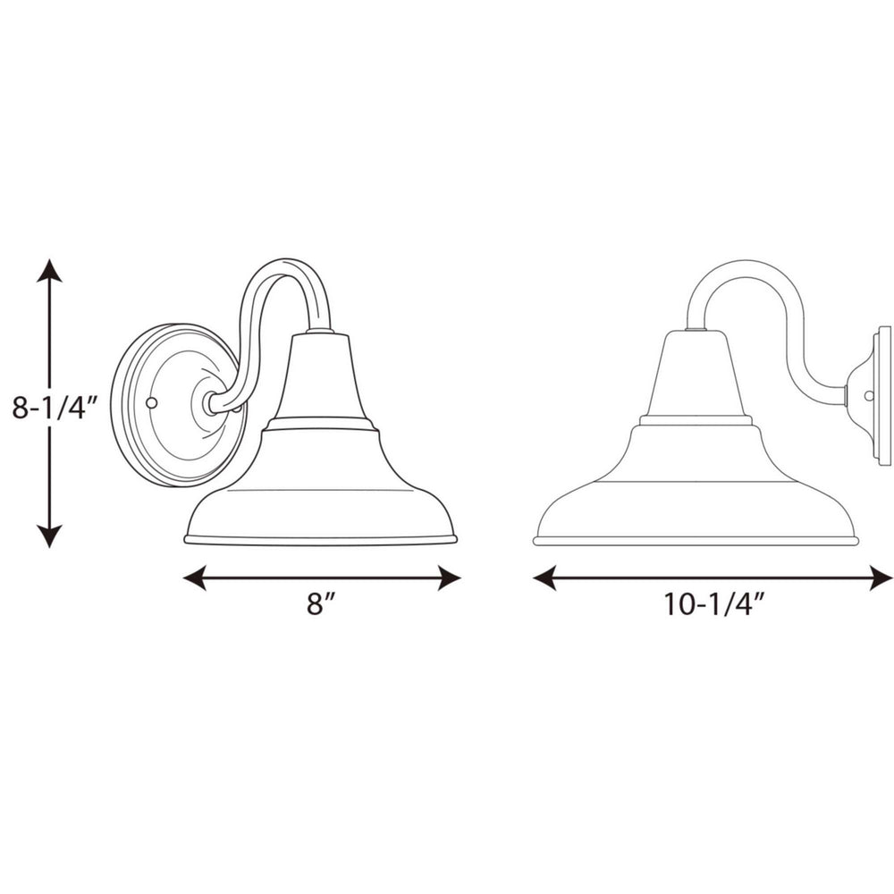 Progress Canada - P5622-20 - One Light Wall Lantern - District - Antique Bronze