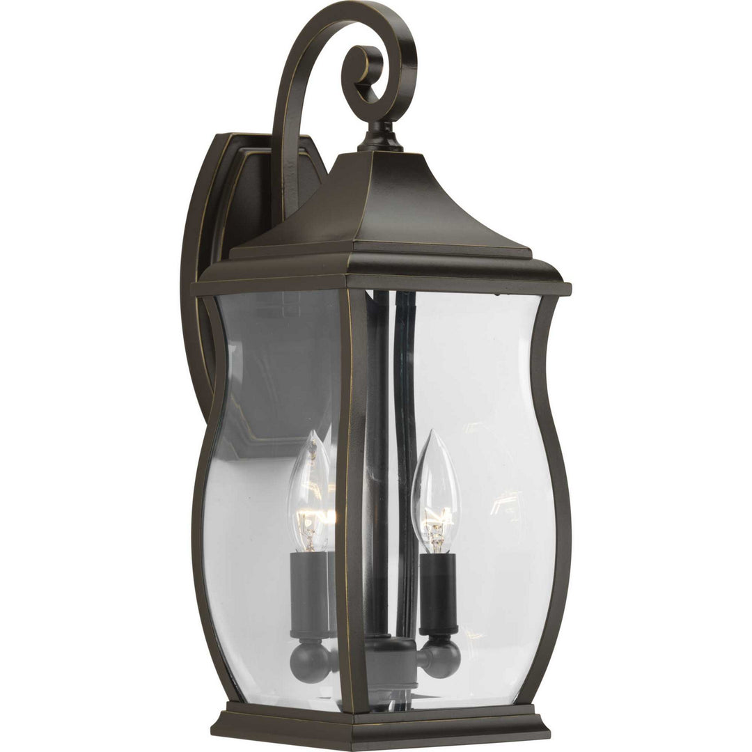 Township Two Light Wall Lantern in Oil Rubbed Bronze - available from The Lighting Shoppe, trusted by Canadian homeowners