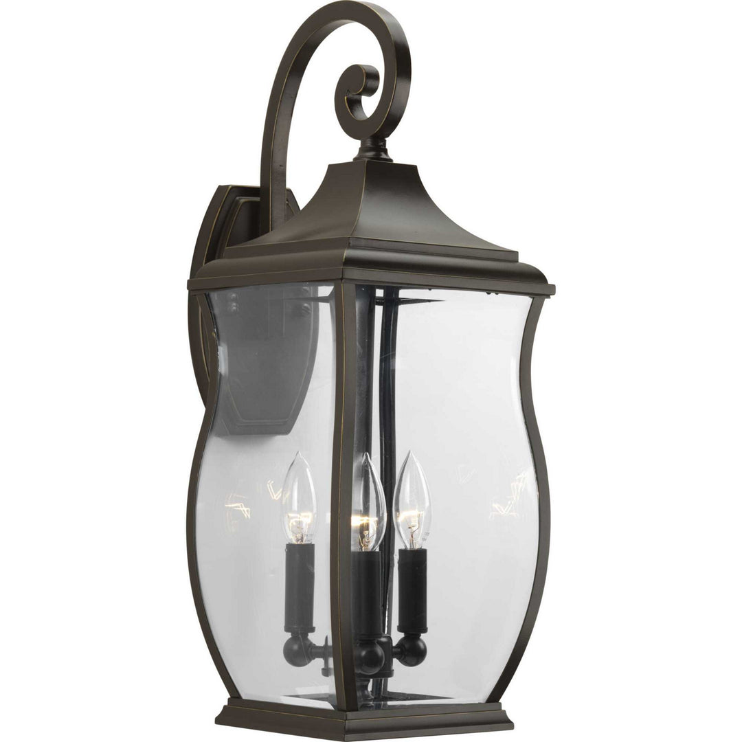 Township Three Light Large Wall Lantern in Oil Rubbed Bronze - available from The Lighting Shoppe, trusted by Canadian homeowners