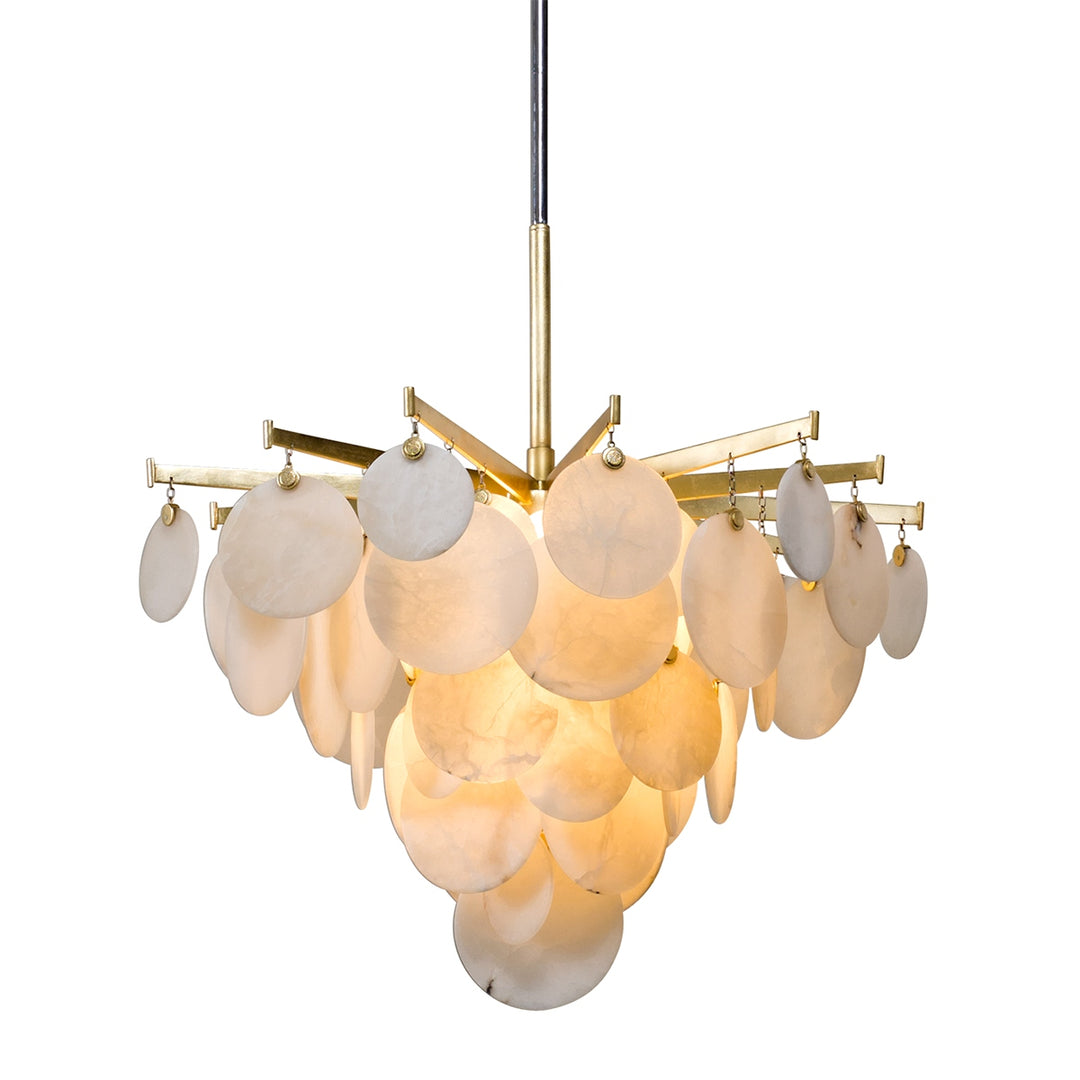 Corbett Lighting Canada - 228-42-GL/SS - One Light Chandelier - Serenity - Gold Leaf W Polished Stainless