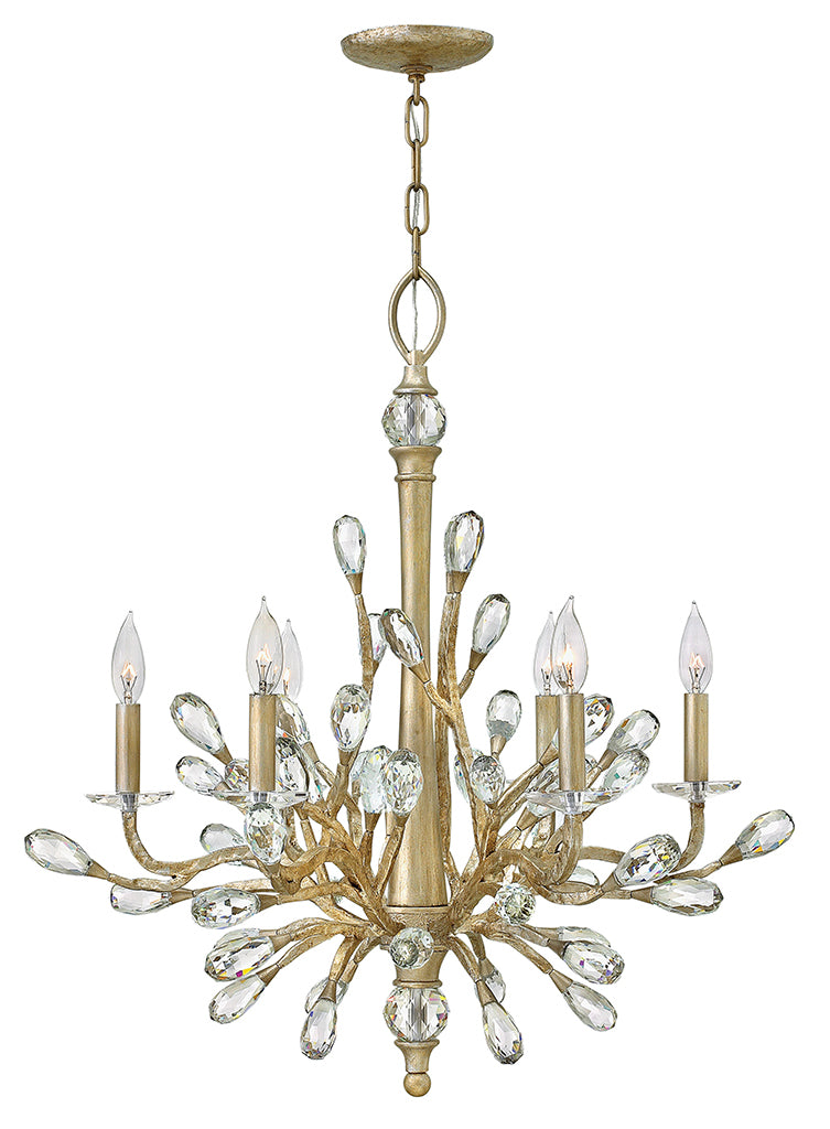 Eve LED Chandelier in Champagne Gold - available from The Lighting Shoppe, trusted by Canadian homeowners