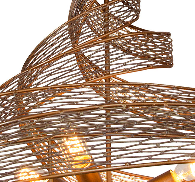 Varaluz - 240P08HO - Eight Light Pendant - Flow - Hammered Ore