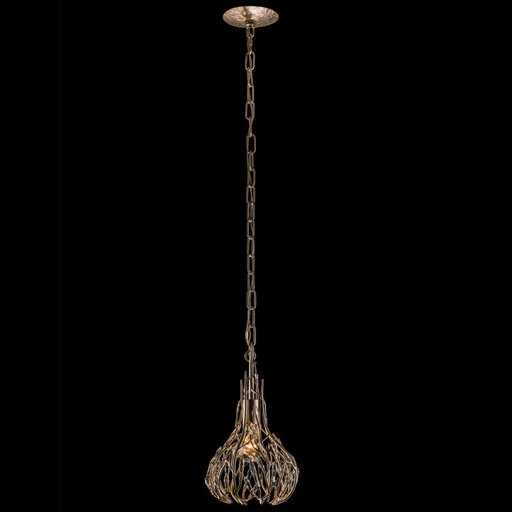 Varaluz - 271M01GD - One Light Mini Pendant - Bask - Gold Dust
