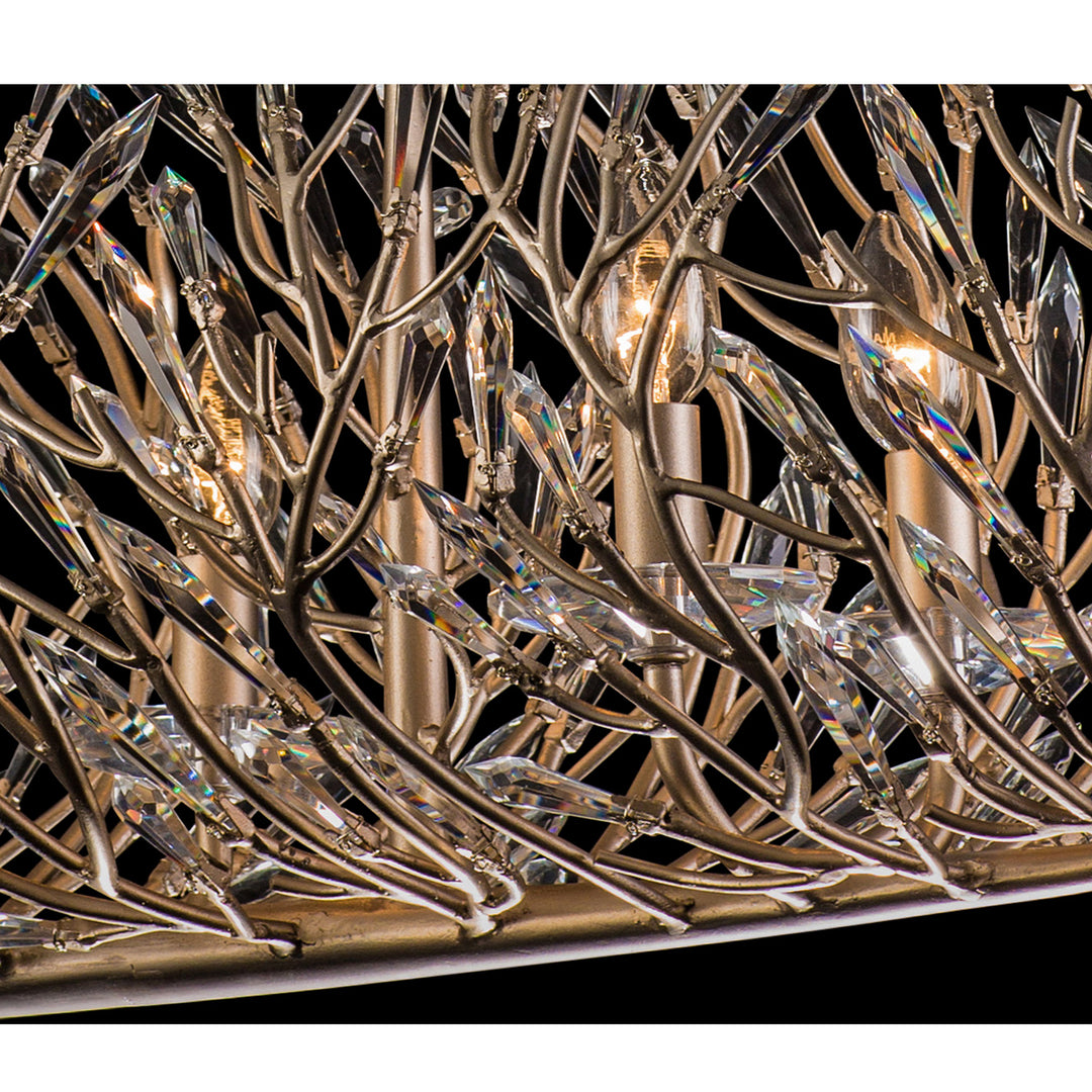 Varaluz - 271N06GD - Six Light Linear Pendant - Bask - Gold Dust