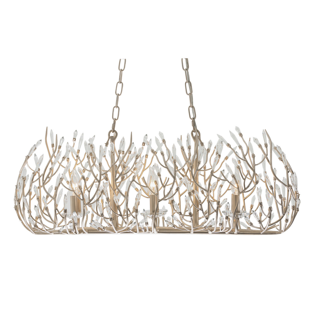 Varaluz - 271N06GD - Six Light Linear Pendant - Bask - Gold Dust