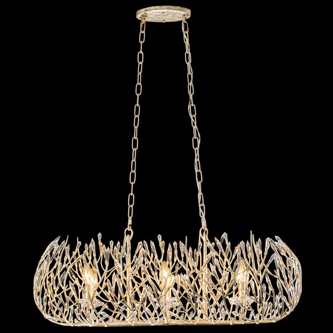 Varaluz - 271N06GD - Six Light Linear Pendant - Bask - Gold Dust