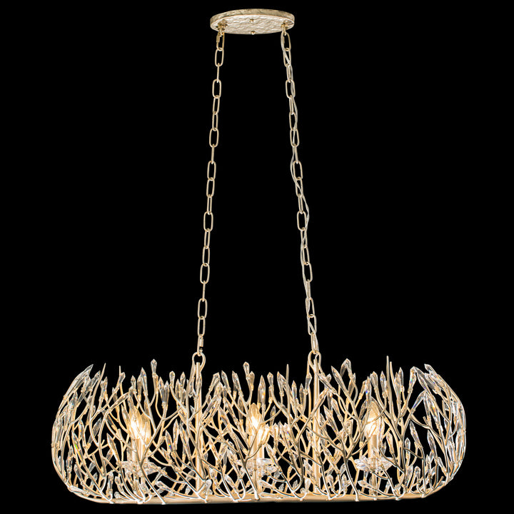 Varaluz - 271N06GD - Six Light Linear Pendant - Bask - Gold Dust