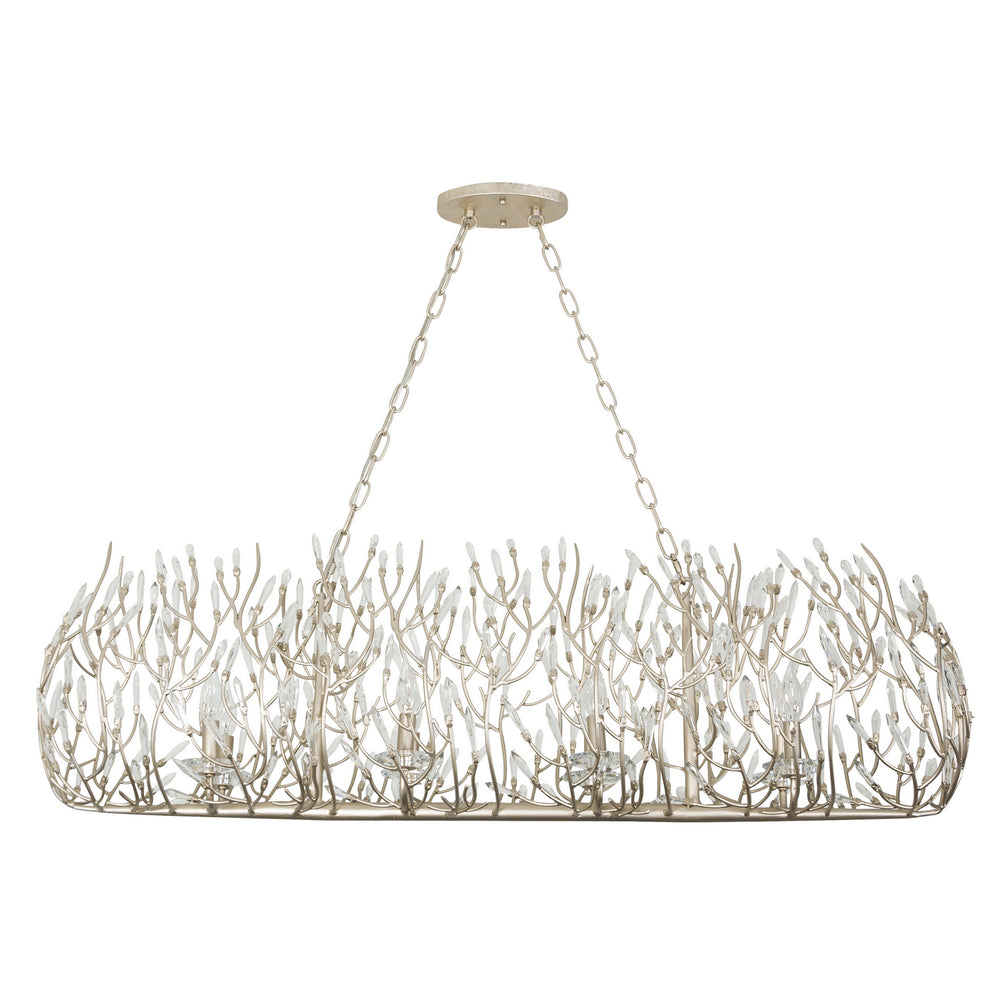 Varaluz - 271N08GD - Eight Light Linear Pendant - Bask - Gold Dust