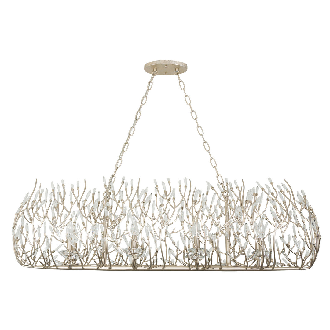 Varaluz - 271N08GD - Eight Light Linear Pendant - Bask - Gold Dust