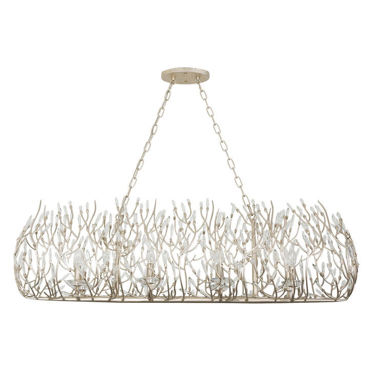 Varaluz - 271N08GD - Eight Light Linear Pendant - Bask - Gold Dust