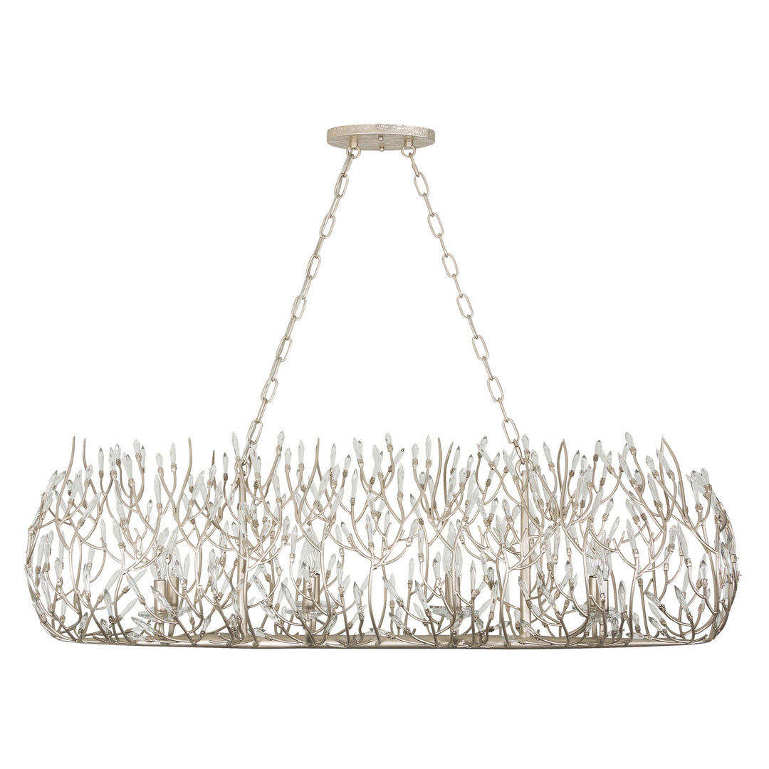 Varaluz - 271N08GD - Eight Light Linear Pendant - Bask - Gold Dust