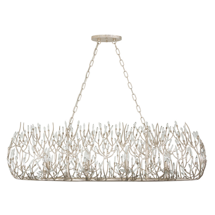Varaluz - 271N08GD - Eight Light Linear Pendant - Bask - Gold Dust