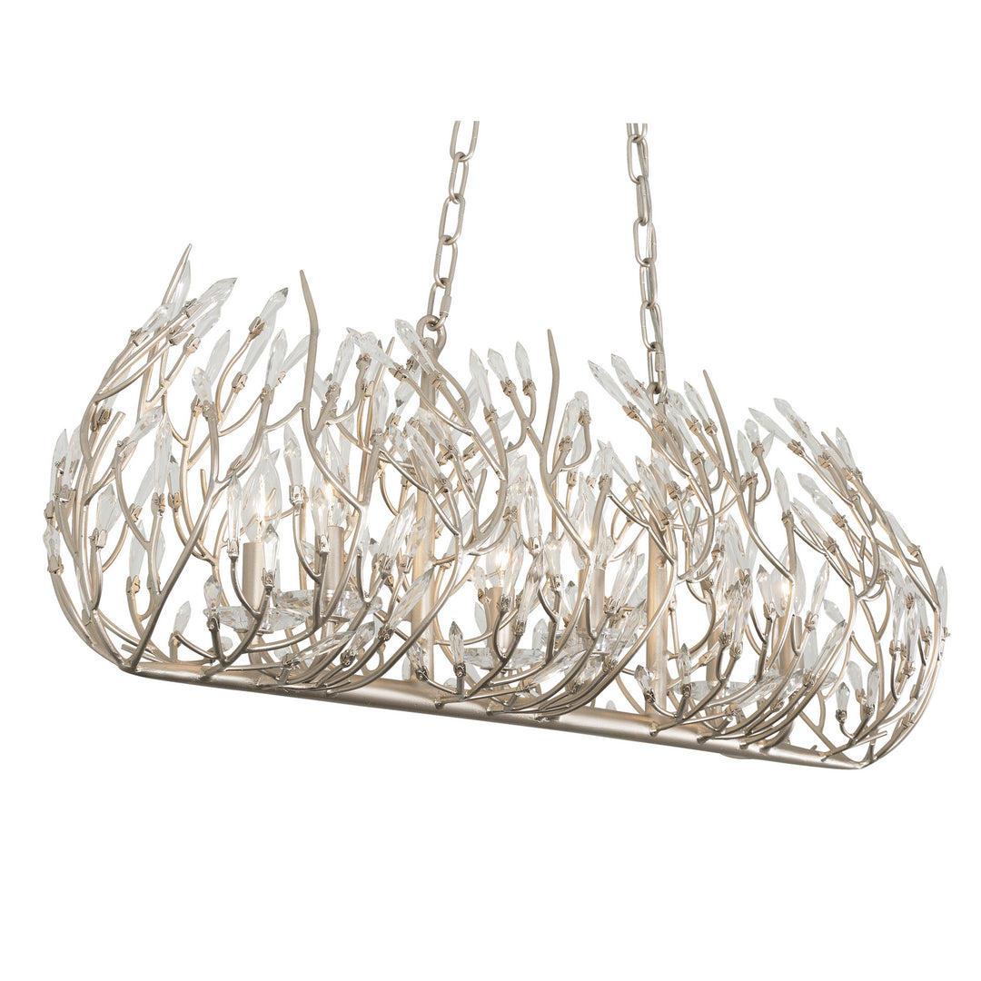 Varaluz - 271N08GD - Eight Light Linear Pendant - Bask - Gold Dust