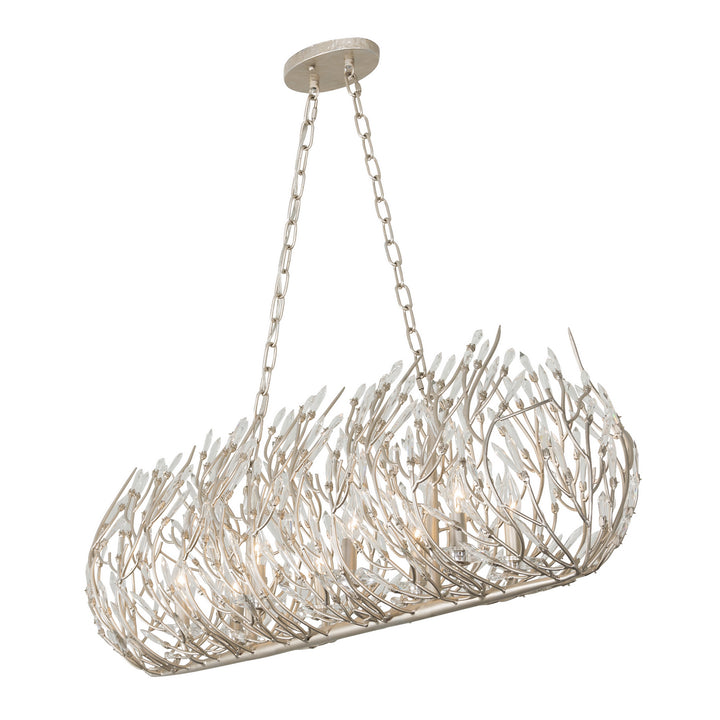 Varaluz - 271N08GD - Eight Light Linear Pendant - Bask - Gold Dust