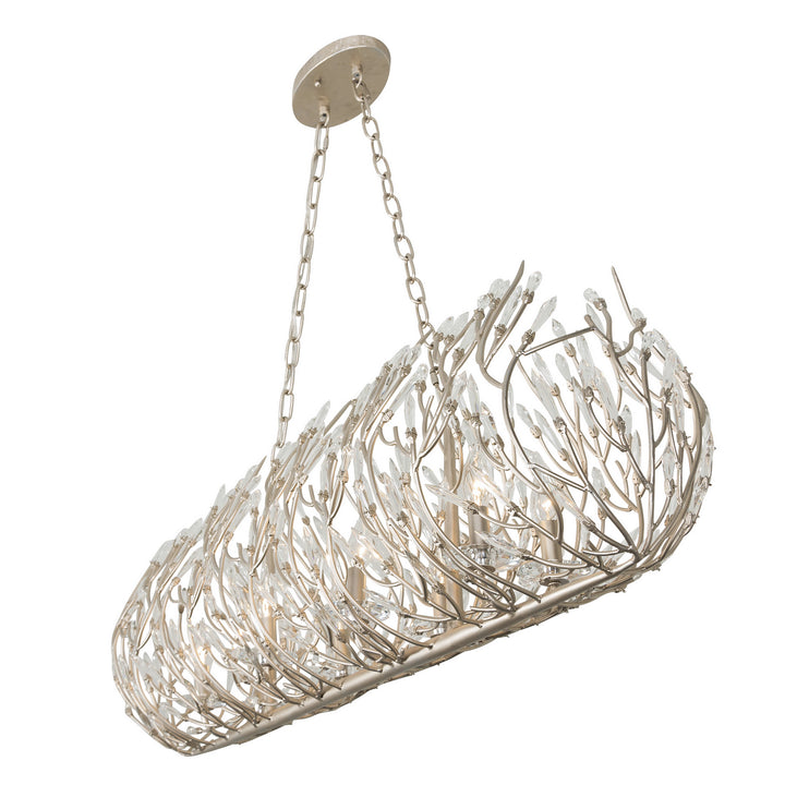 Varaluz - 271N08GD - Eight Light Linear Pendant - Bask - Gold Dust