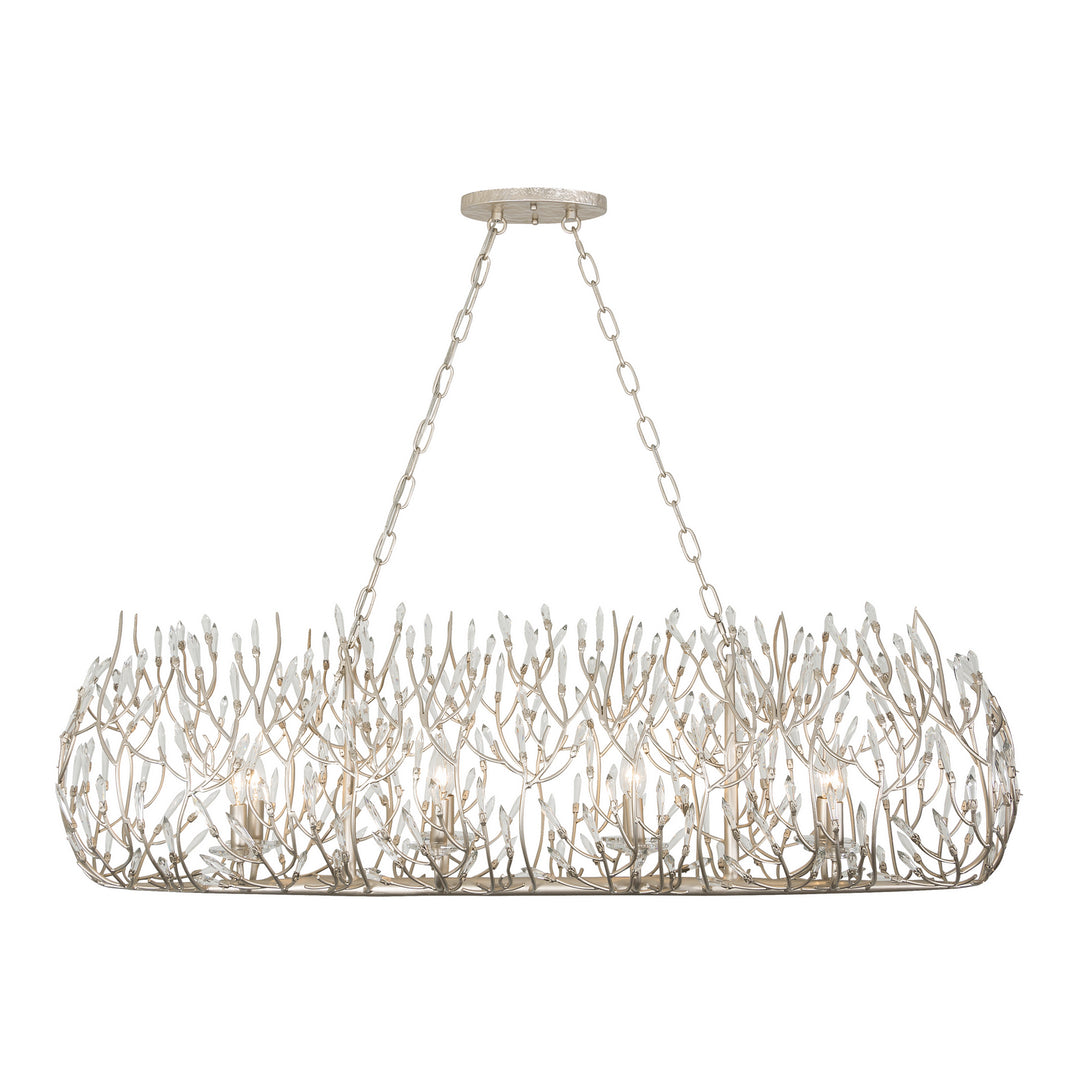 Bask Eight Light Linear Pendant in Gold Dust - available from The Lighting Shoppe, trusted by Canadian homeowners
