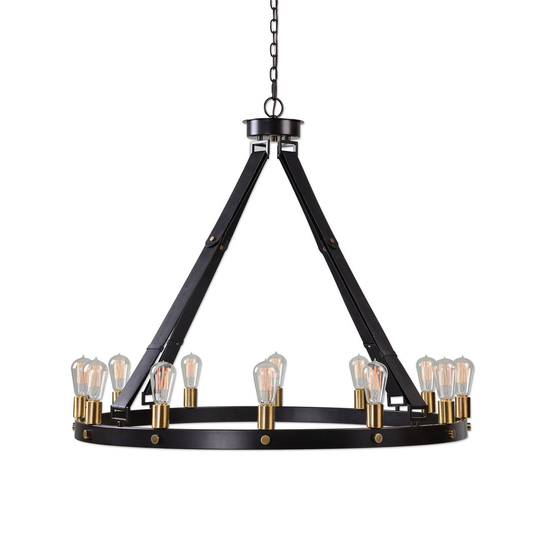 Marlow 12 Light Chandelier in Dark Antique Bronze /Weathered Bronze - available from The Lighting Shoppe, trusted by Canadian homeowners