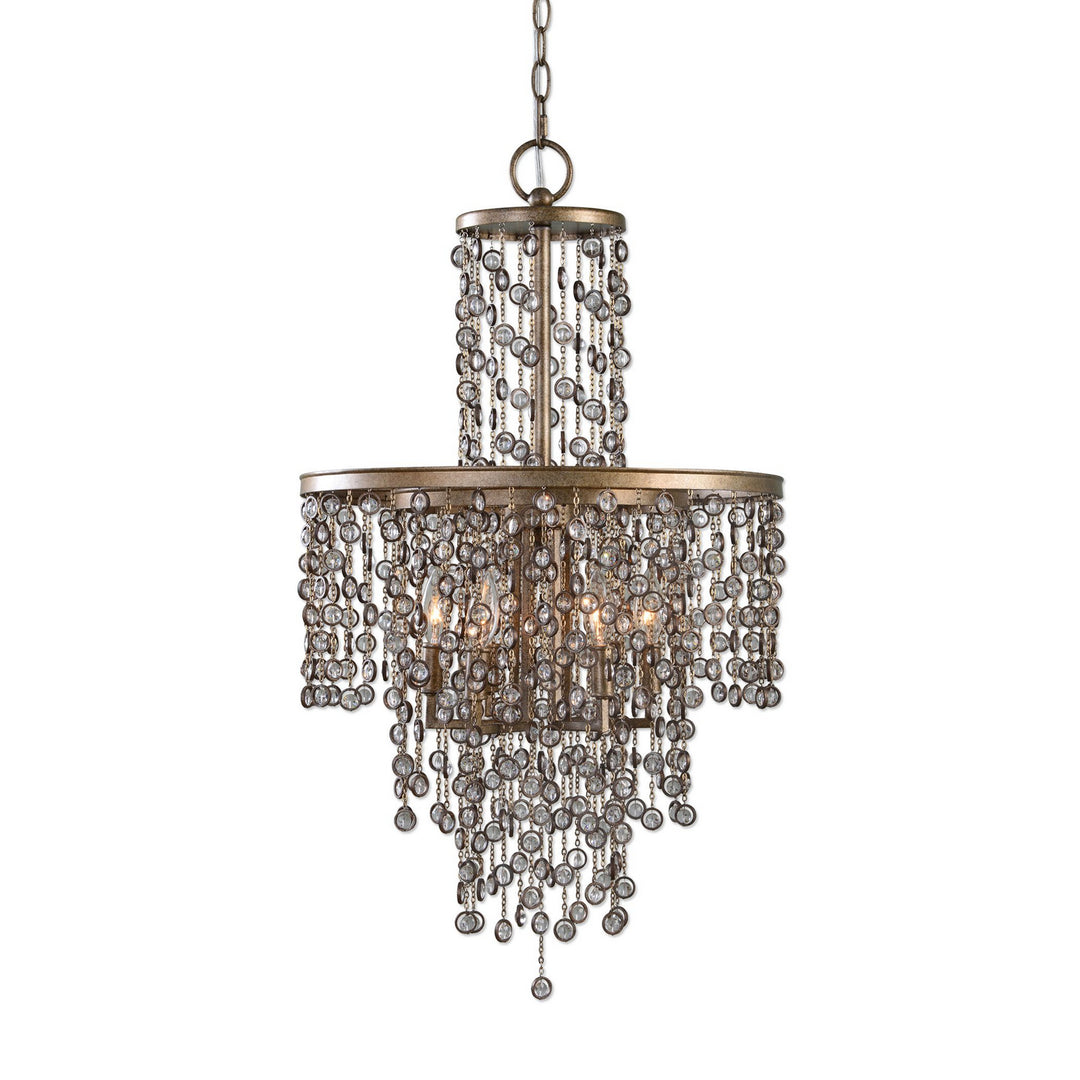 Valka Six Light Chandelier in Silver Swedish Iron - available from The Lighting Shoppe, trusted by Canadian homeowners