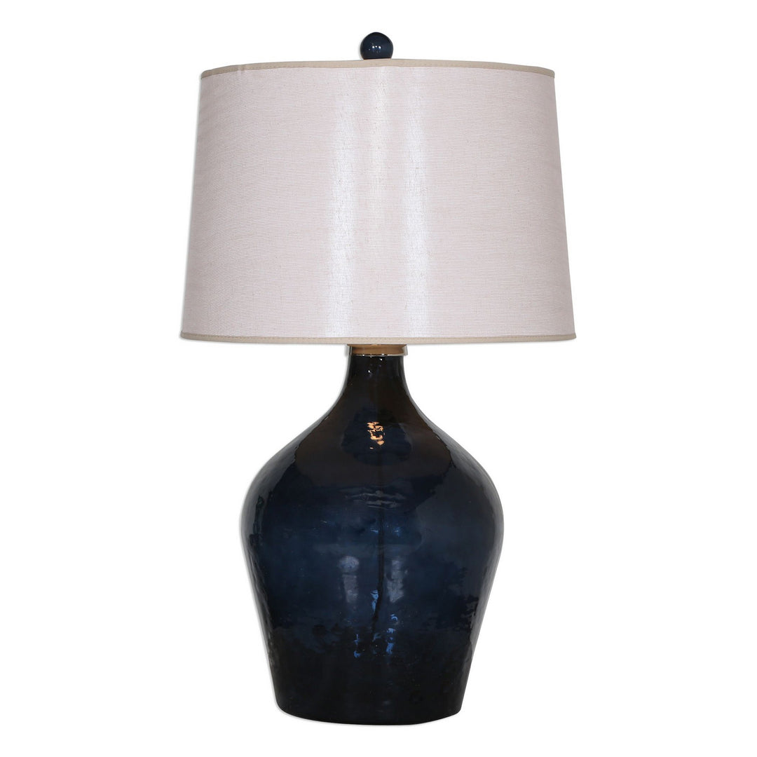 Lamone One Light Table Lamp in Polished Nickel - available from The Lighting Shoppe, trusted by Canadian homeowners