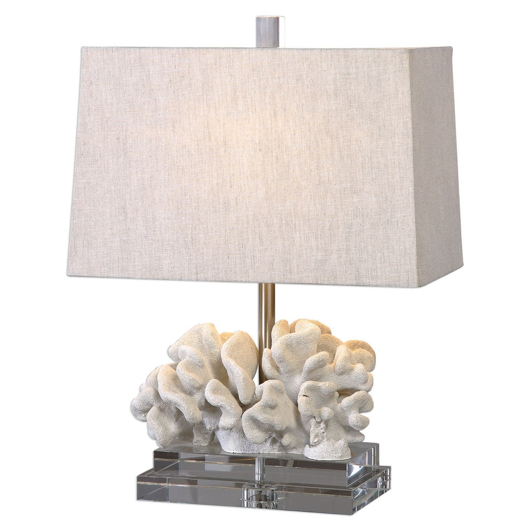 Coral One Light Table Lamp in Ivory Coral - available from The Lighting Shoppe, trusted by Canadian homeowners