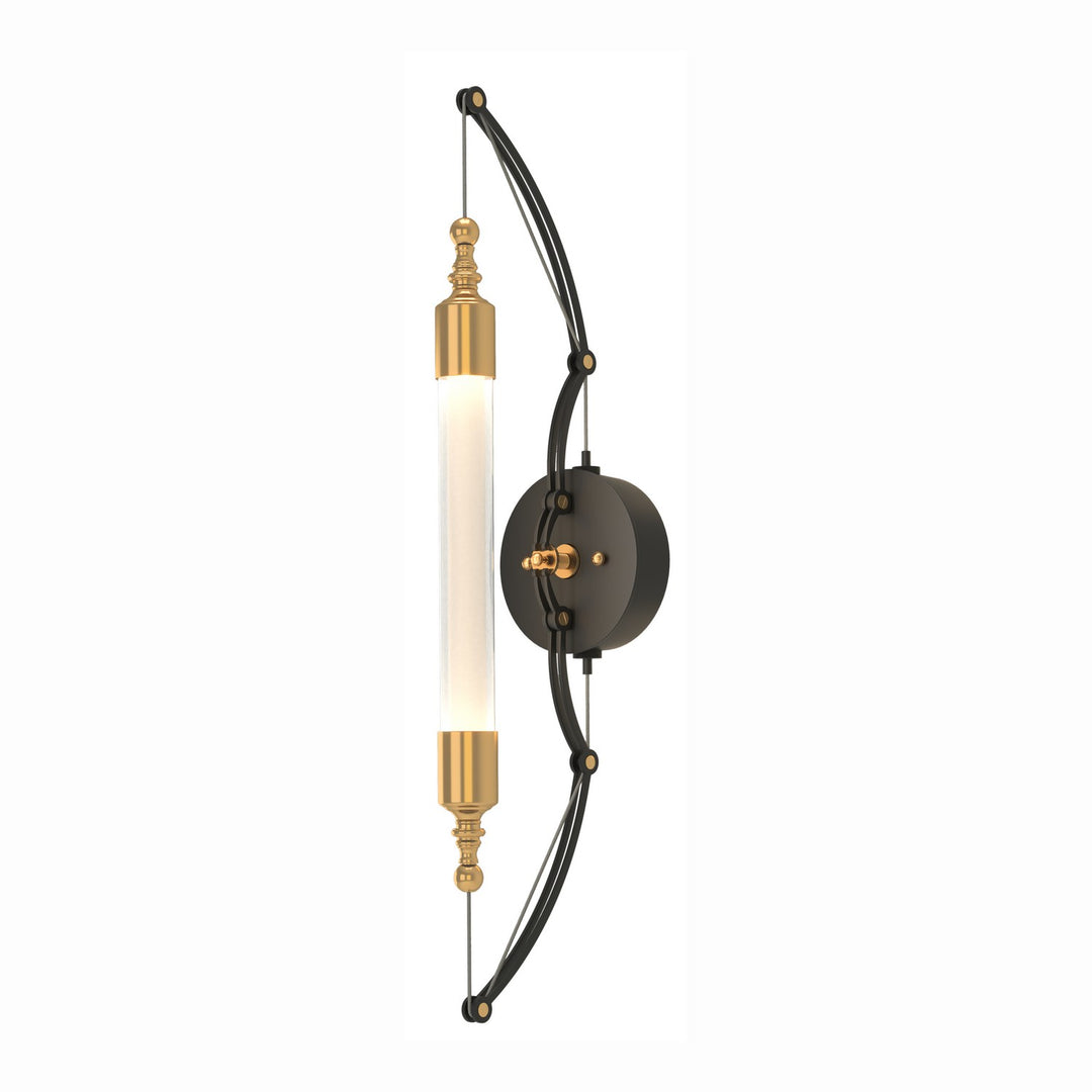 Hubbardton Forge Canada - 207901-SKT-31-YE0489 - LED Wall Sconce - Otto - Black with Brass Accents