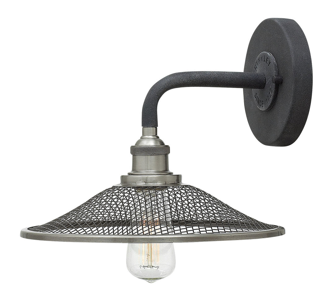 Rigby LED Wall Sconce in Aged Zinc - available from The Lighting Shoppe, trusted by Canadian homeowners