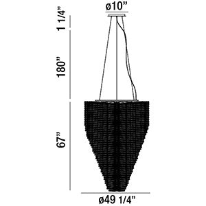 Eurofase Canada - 29052-011 - COHEN-CHD-24LT-67IN-CHR-MX - COHEN - Chrome