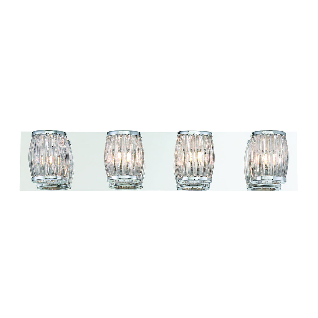 Barile Four Light Bathbar in Chrome - available from The Lighting Shoppe, trusted by Canadian homeowners