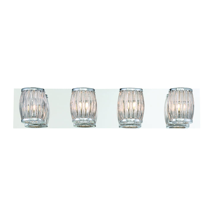 Barile Four Light Bathbar in Chrome - available from The Lighting Shoppe, trusted by Canadian homeowners