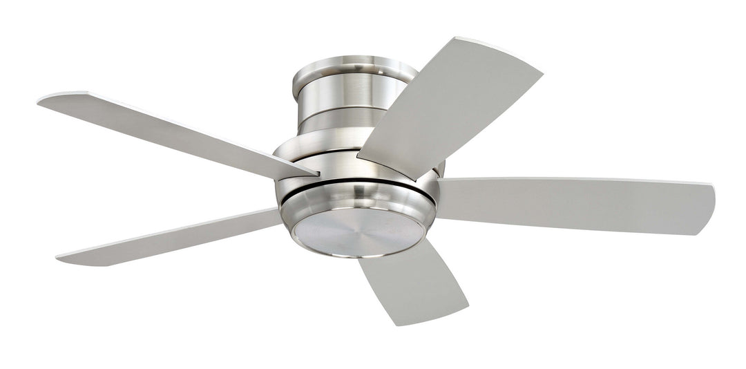 Tempo Hugger 44" 44"Ceiling Fan in Brushed Polished Nickel - available from The Lighting Shoppe, trusted by Canadian homeowners