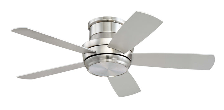 Tempo Hugger 44" 44"Ceiling Fan in Brushed Polished Nickel - available from The Lighting Shoppe, trusted by Canadian homeowners