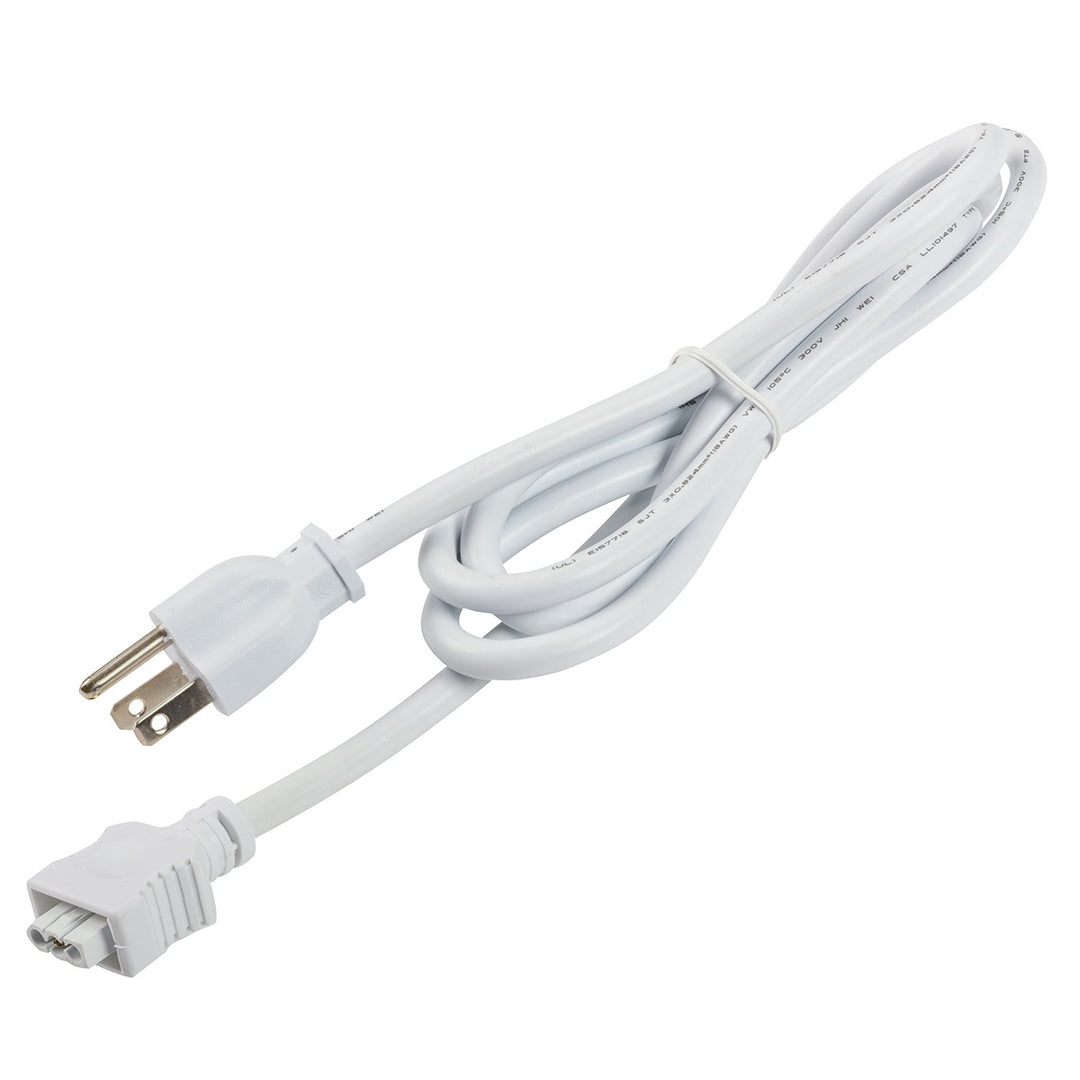 Kichler Canada - 6UCORDWH - Ucab 3-Prong Cord - Under Cabinet Accessories - White Material (Not Painted)
