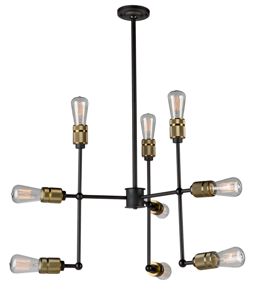 Artcraft Canada - AC10589VB - Nine Light Chandelier - Jersey - Vintage Brass
