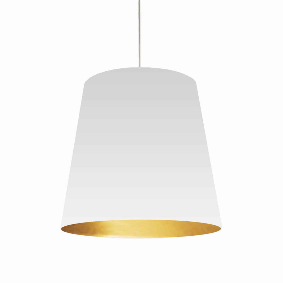 Oversized Drum One Light Pendant in White - available from The Lighting Shoppe, trusted by Canadian homeowners