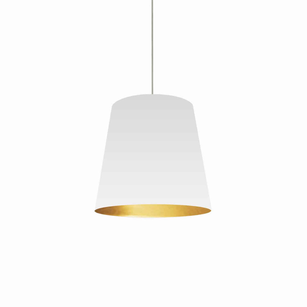 Oversized Drum One Light Pendant in White - available from The Lighting Shoppe, trusted by Canadian homeowners